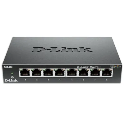 D-Link DGS-108 8-Port Gigabit Unmanaged Desktop Switch