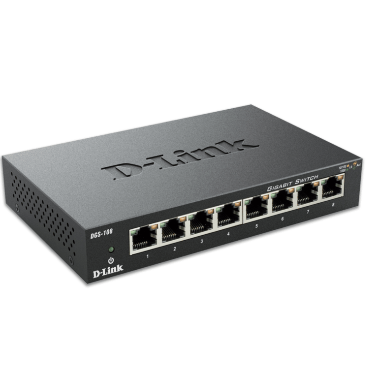 D-Link DGS-108 8-Port Gigabit Unmanaged Desktop Switch