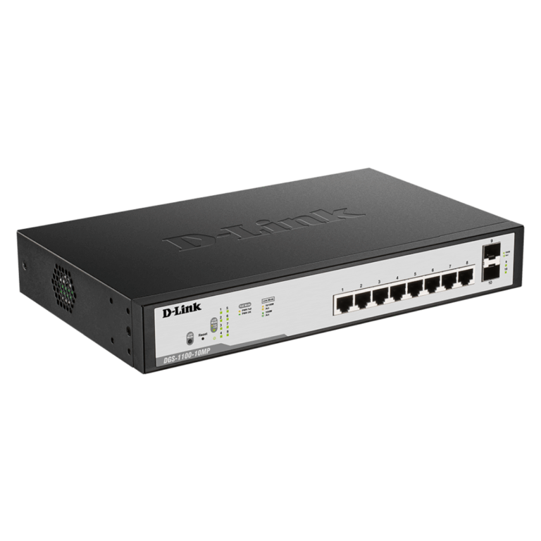 D-Link DGS-F1100-10PS-E PoE Switch Smart Managed Gigabit