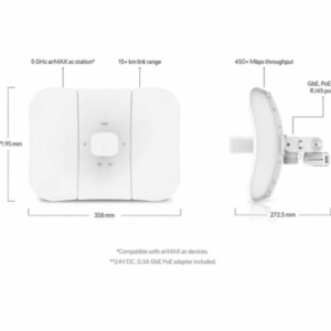 Ubiquiti airMAX LiteBeam AC Gen2 LBE-5AC-GEN2 1 Ubiquiti airMAX LiteBeam AC Gen2 LBE-5AC-GEN2