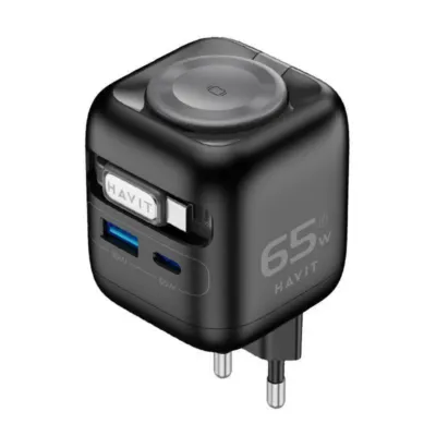 HAVIT Travel Charger UC252 65W GaN