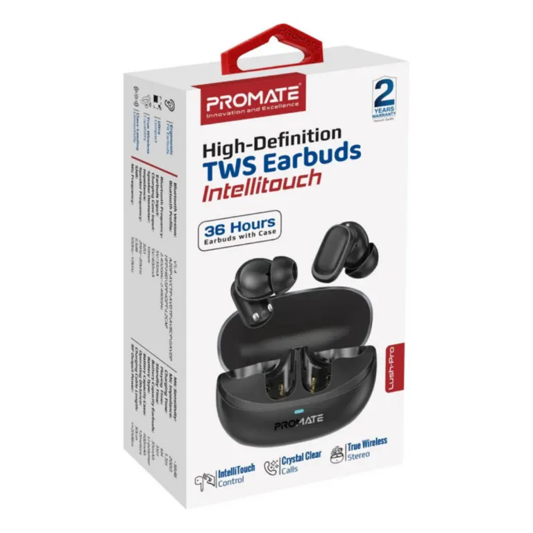 Promate Lush-Pro TWS Earbuds with Intellitouch