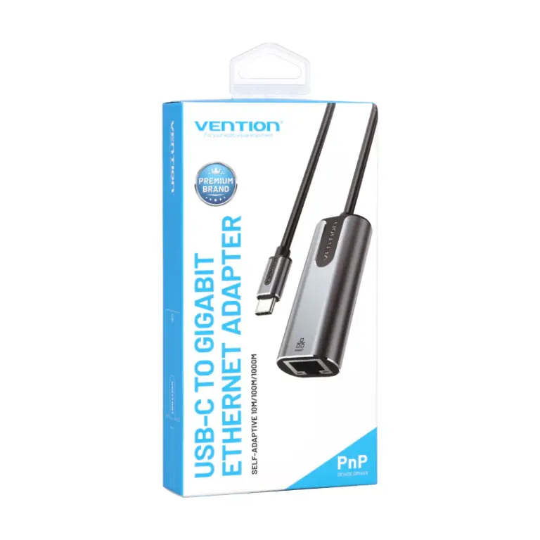 Vention USB-C + USB-A to Gigabit Ethernet Adapter 0.15M