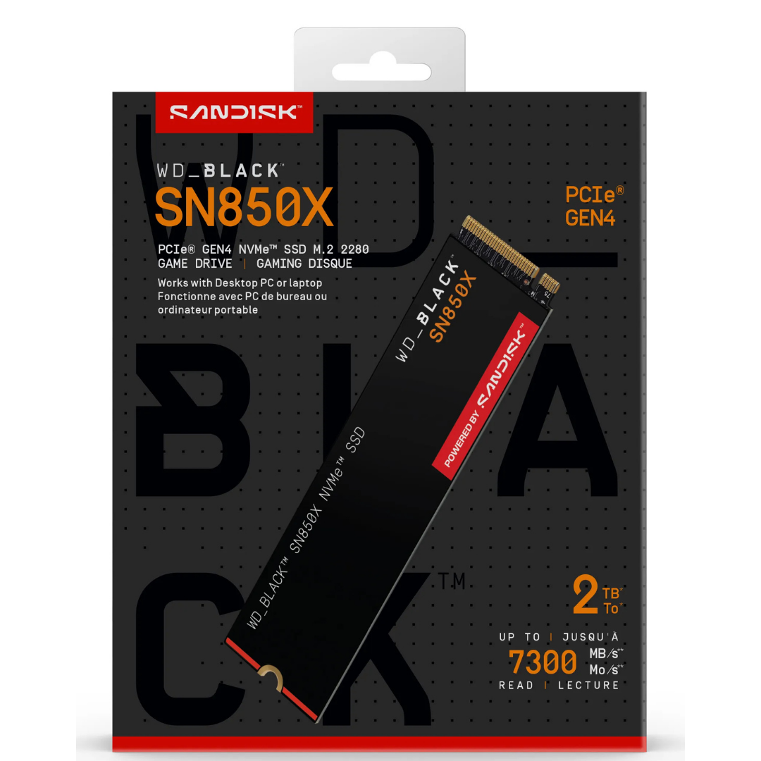 WD Black SN850X NVMe SSD 2TB GEN 4 WD Black SN850X NVMe SSD 2TB GEN 4