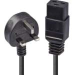 UK 3 Pin Plug to IEC C19 Power Cable