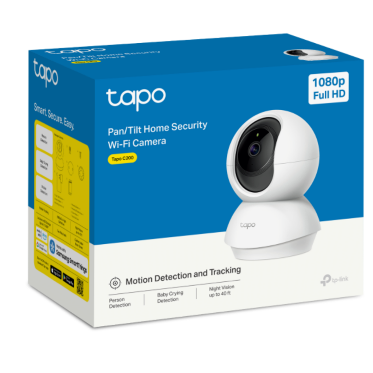 TP-Link Tapo C200C – 1080p 2MP Pan/Tilt Home Security Wi-Fi Camera