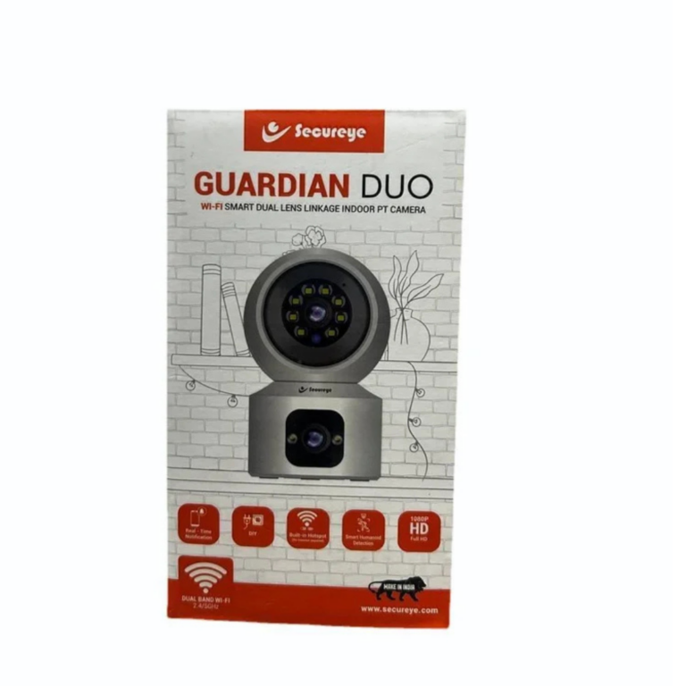 Secureye Guardian Duo Wi-Fi Smart Dual Lens Linkage Indoor PT Camera