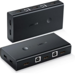 UGREEN HDMI Switch Box 2 In 1 Out KVM Switching