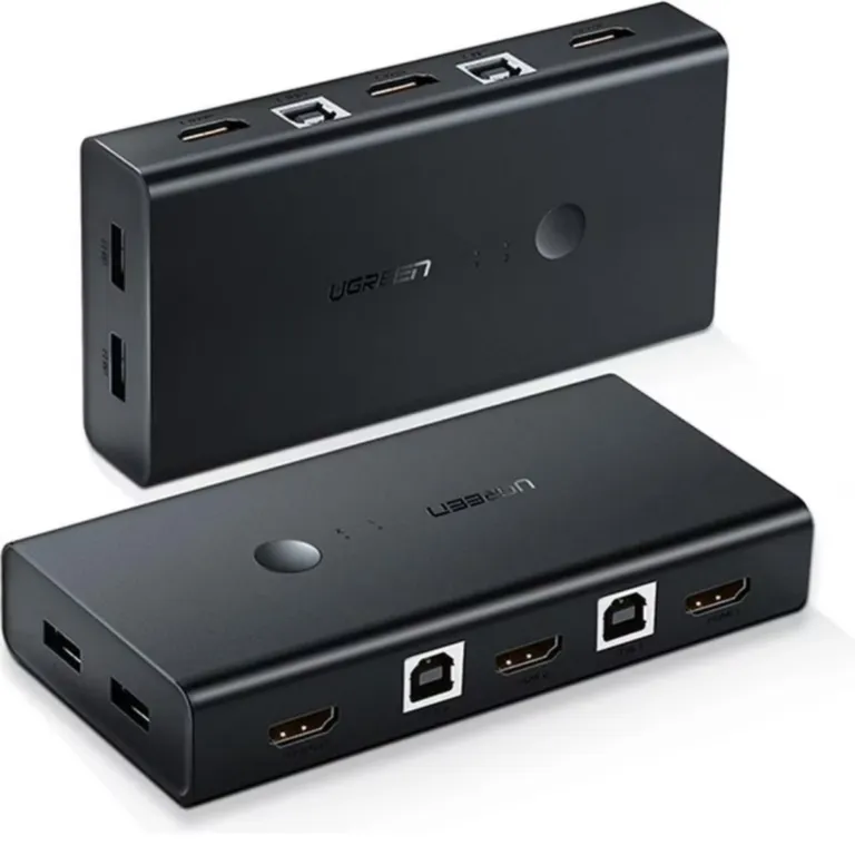 UGREEN HDMI Switch Box 2 In 1 Out KVM Switching