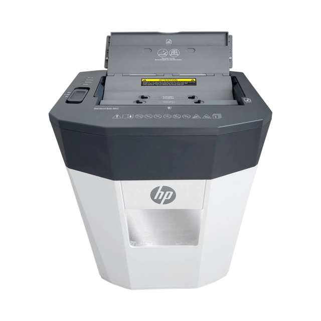HP OneShred Auto 80cc Cross-Cut Paper Shredder HP OneShred Auto 80cc Cross-Cut Paper Shredder