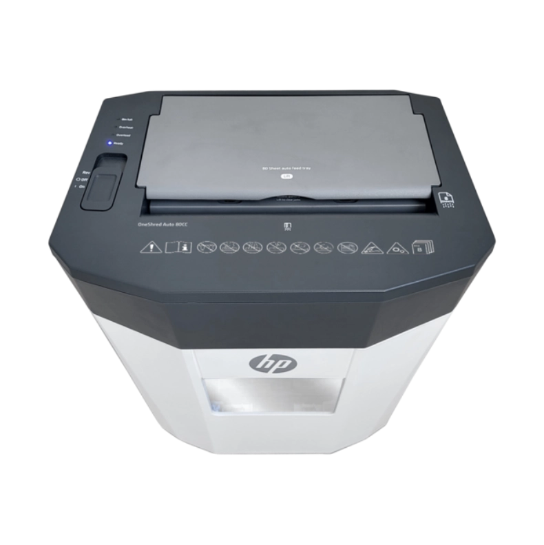 HP OneShred Auto 80cc Cross-Cut Paper Shredder HP OneShred Auto 80cc Cross-Cut Paper Shredder
