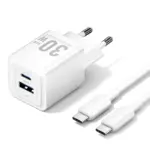 Vention 2-Port USB (C + A) GaN Charger (30W/30W)