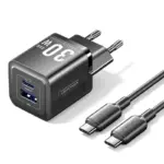 Vention 2-Port USB (C + A) GaN Charger (30W/30W)