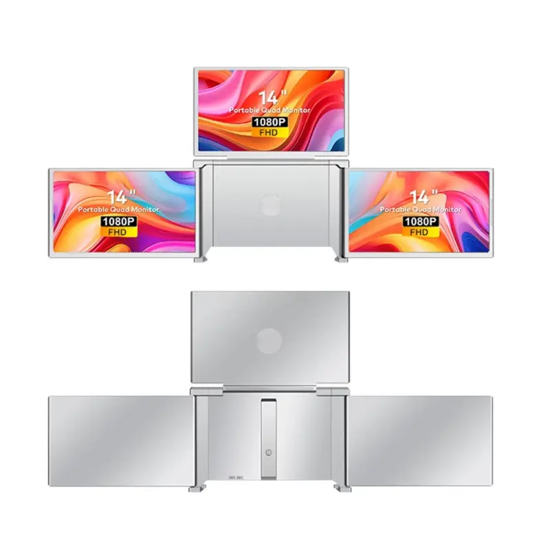 14” Portable Quad Laptop Monitor Screen Extender