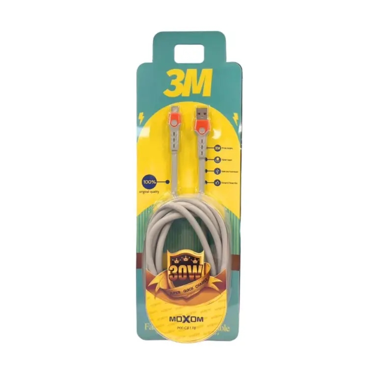 Moxom 3m Fast Charging Data Cable