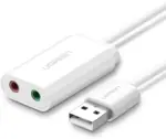 UGREEN CM129 USB A to 3.5mm Jack Stereo Sound Adapter 15cm