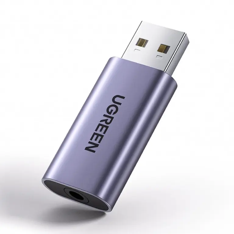 UGREEN CM383 USB-A to 3.5mm Audio Jack Sound Adapter