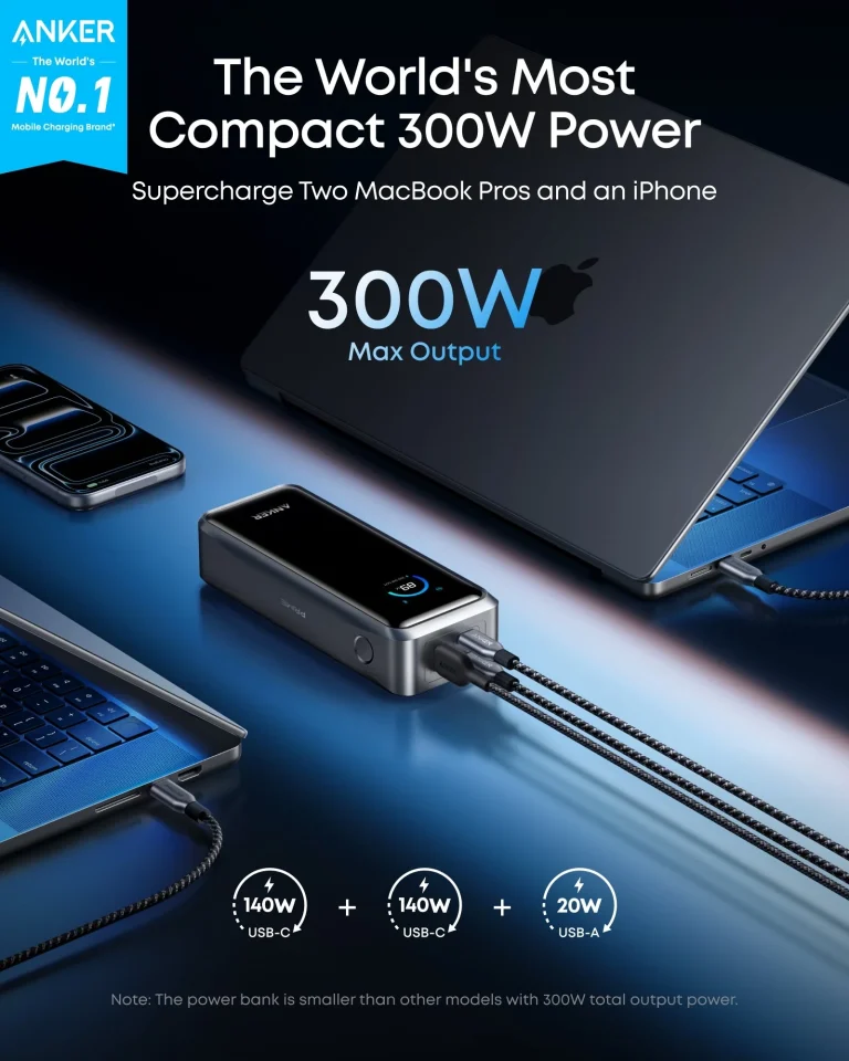 Anker Prime Power Bank (26000mAh, 300W)