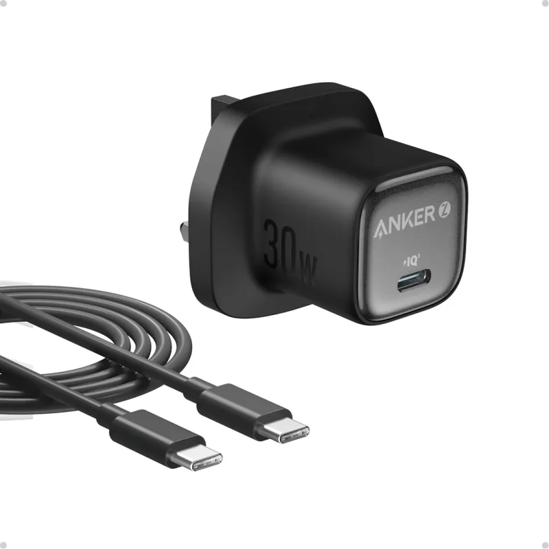 Anker Zolo Charger 30W, with 1m USB-C to USB-C Cable