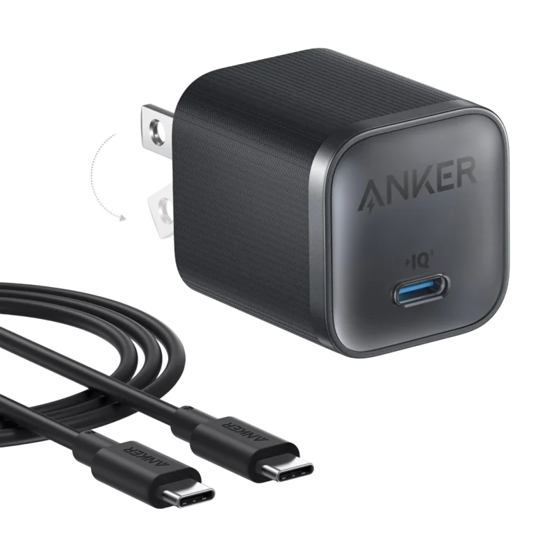 Anker Nano Charger (45W) with USB-C to USB-C Cable