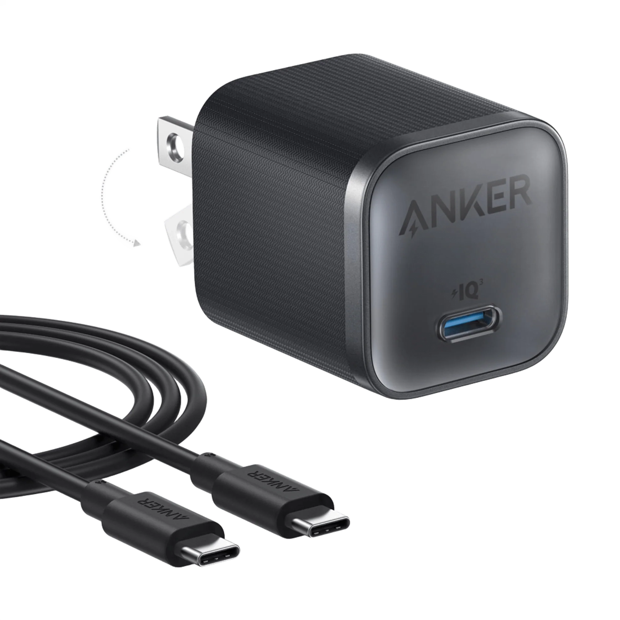 Anker Nano Charger (45W) with USB-C to USB-C Cable Anker Nano Charger (45W) with USB-C to USB-C Cable