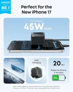 Anker Nano Charger (45W) with USB-C to USB-C Cable