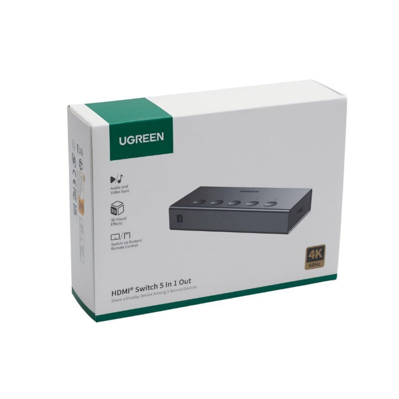 UGREEN CM568 5-In 1-Out HDMI Switcher