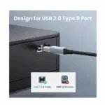 UGREEN US370 USB-C Male to USB B Male Printing Cable- 1M