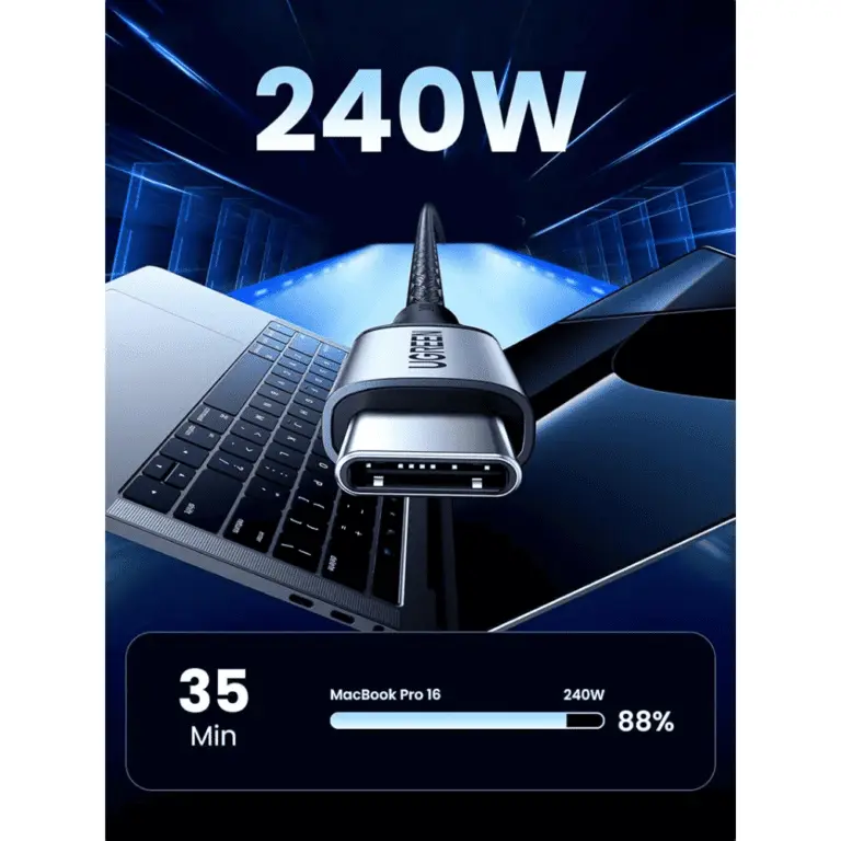 Ugreen US535 USB-C to USB-C PD Cable 240W 5A 1m