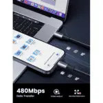 Ugreen US535 USB-C to USB-C PD Cable 240W 5A 1m