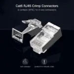 UGREEN NW111 Cat 6 Shielded Crystal Head 100 Pack