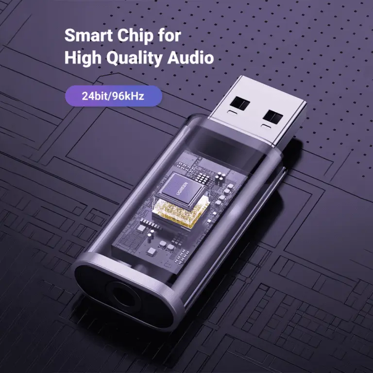 UGREEN CM383 USB-A to 3.5mm Audio Jack Sound Adapter