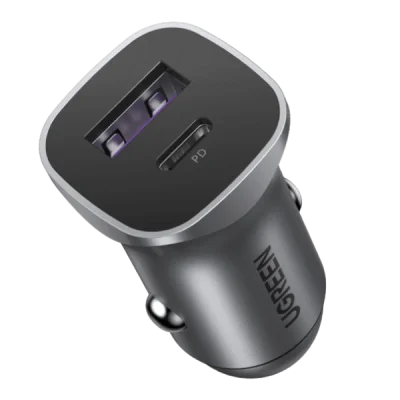 UGREEN EC305 30W Car Charger With 1 USB-C /1* USB A port