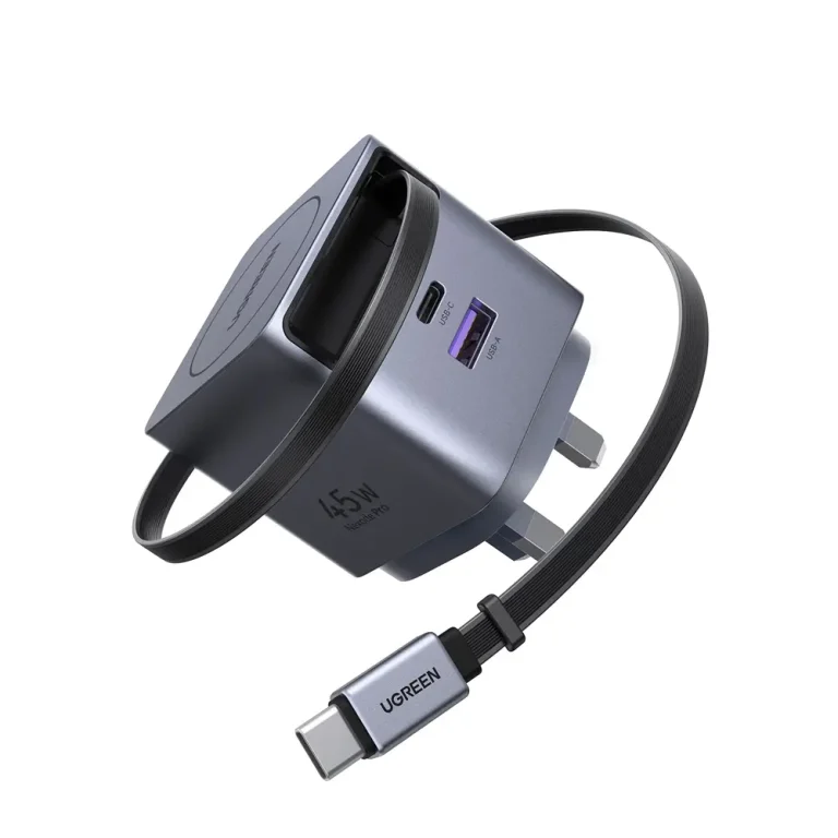 UGREEN Nexode Pro 45W GaN Pro Fast Charger with Retractable Cable
