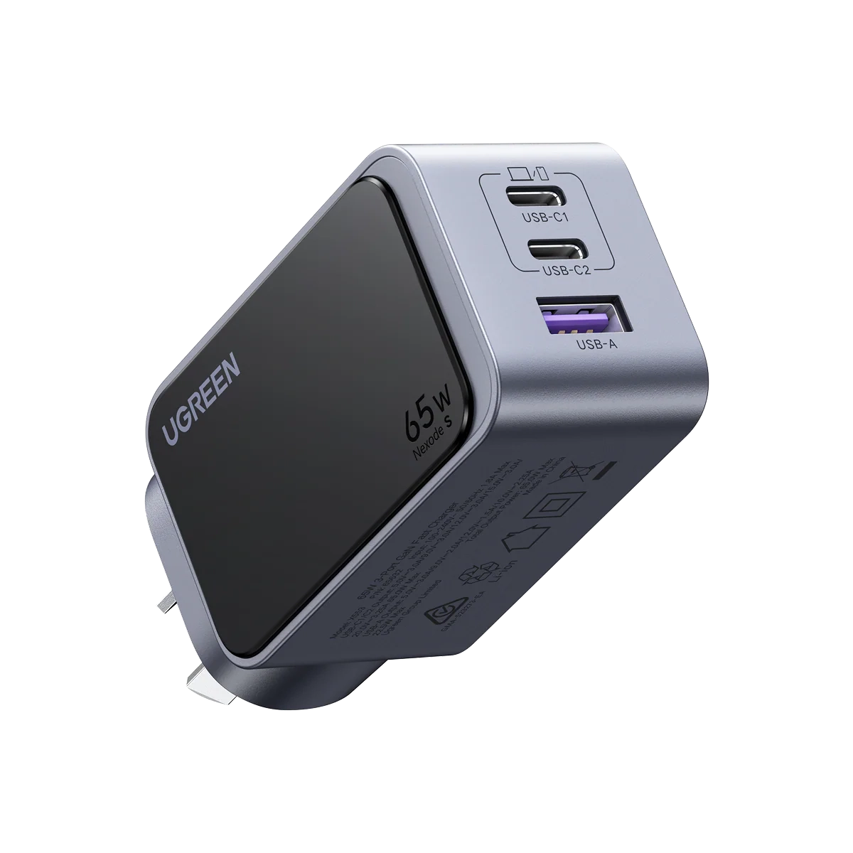 Ugreen Nexode S 65W 3-Port GaN Fast Charger Ugreen Nexode S 65W 3-Port GaN Fast Charger