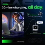 UGREEN CD361 Uno 65W 3-Port GaN Fast Charger