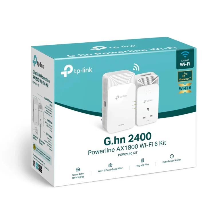 TP-Link PGW2440 KIT G.hn2400 Powerline AX1800 Wi-Fi 6 Kit