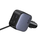 UGREEN Nexode Car Charger 60W with Retractable USB-C Cable