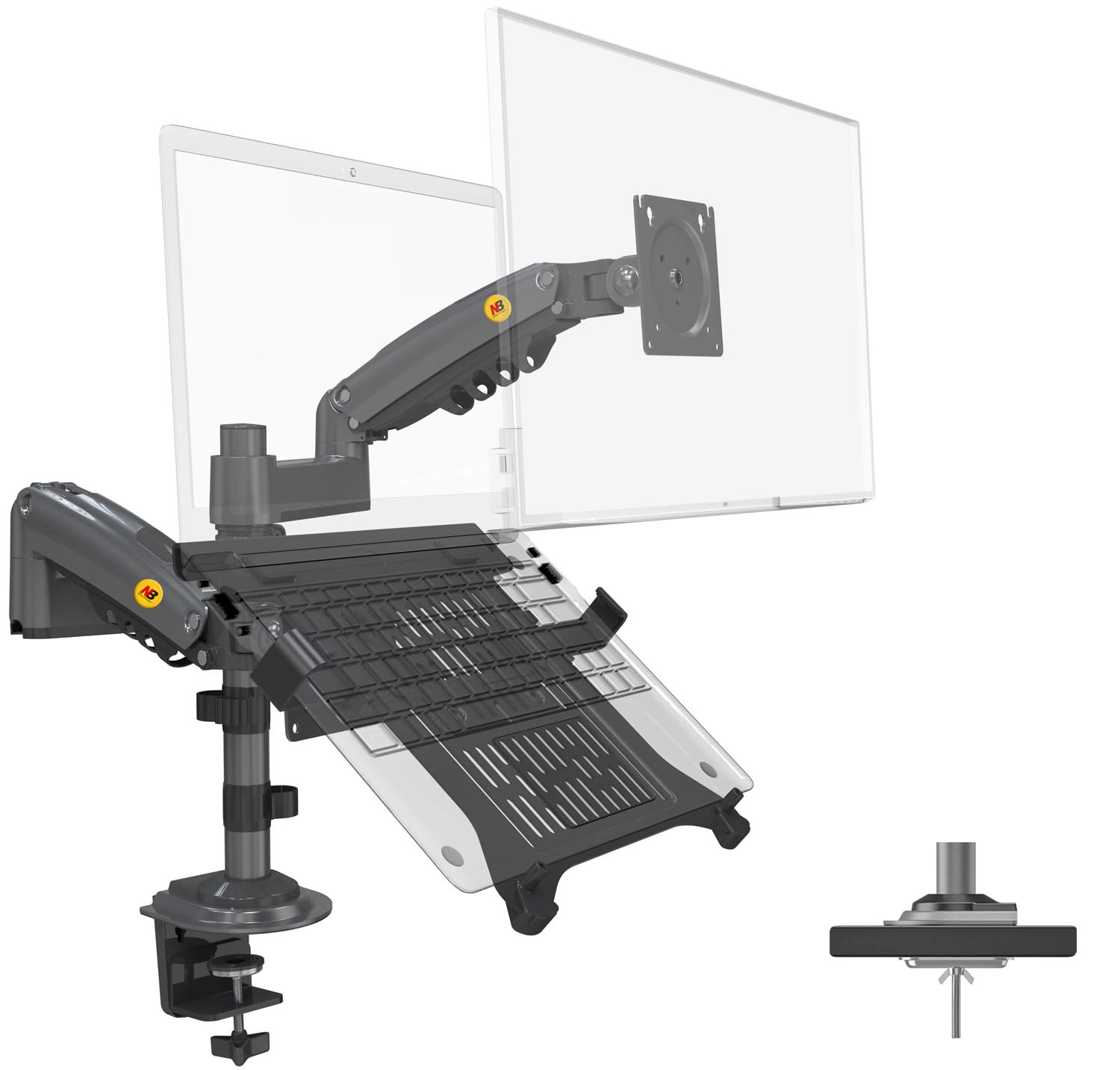 North Bayou Model-F160 Laptop Mount With Adjustable Tray North Bayou Model-F160 Laptop Mount With Adjustable Tray
