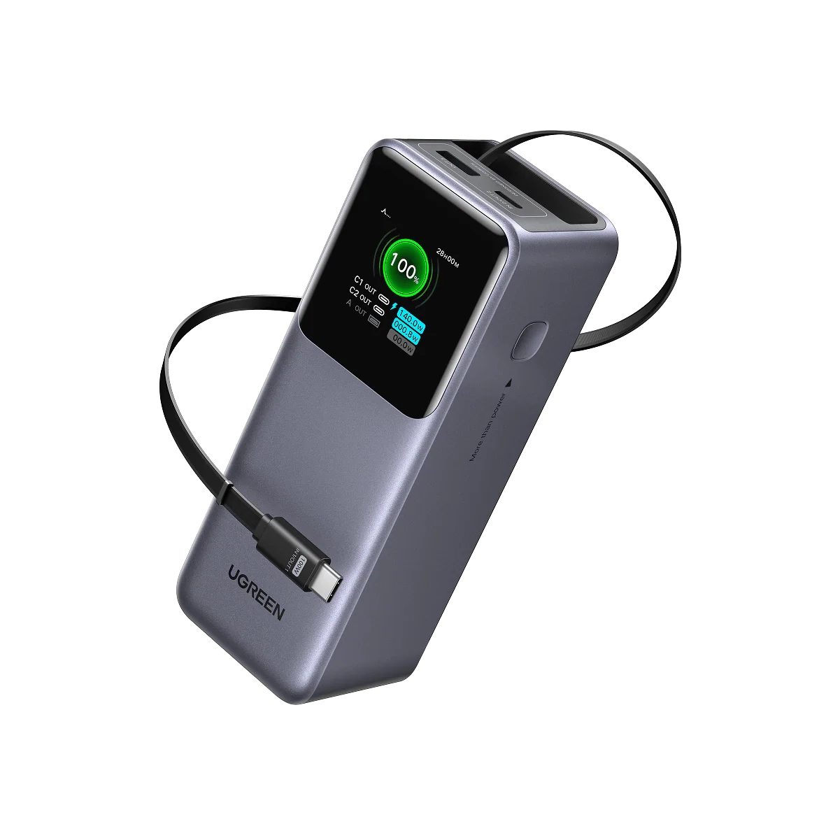 UGREEN PB726 20000mAh 165W Laptop Power Bank with Retractable Cable UGREEN PB726 20000mAh 165W Laptop Power Bank with Retractable Cable