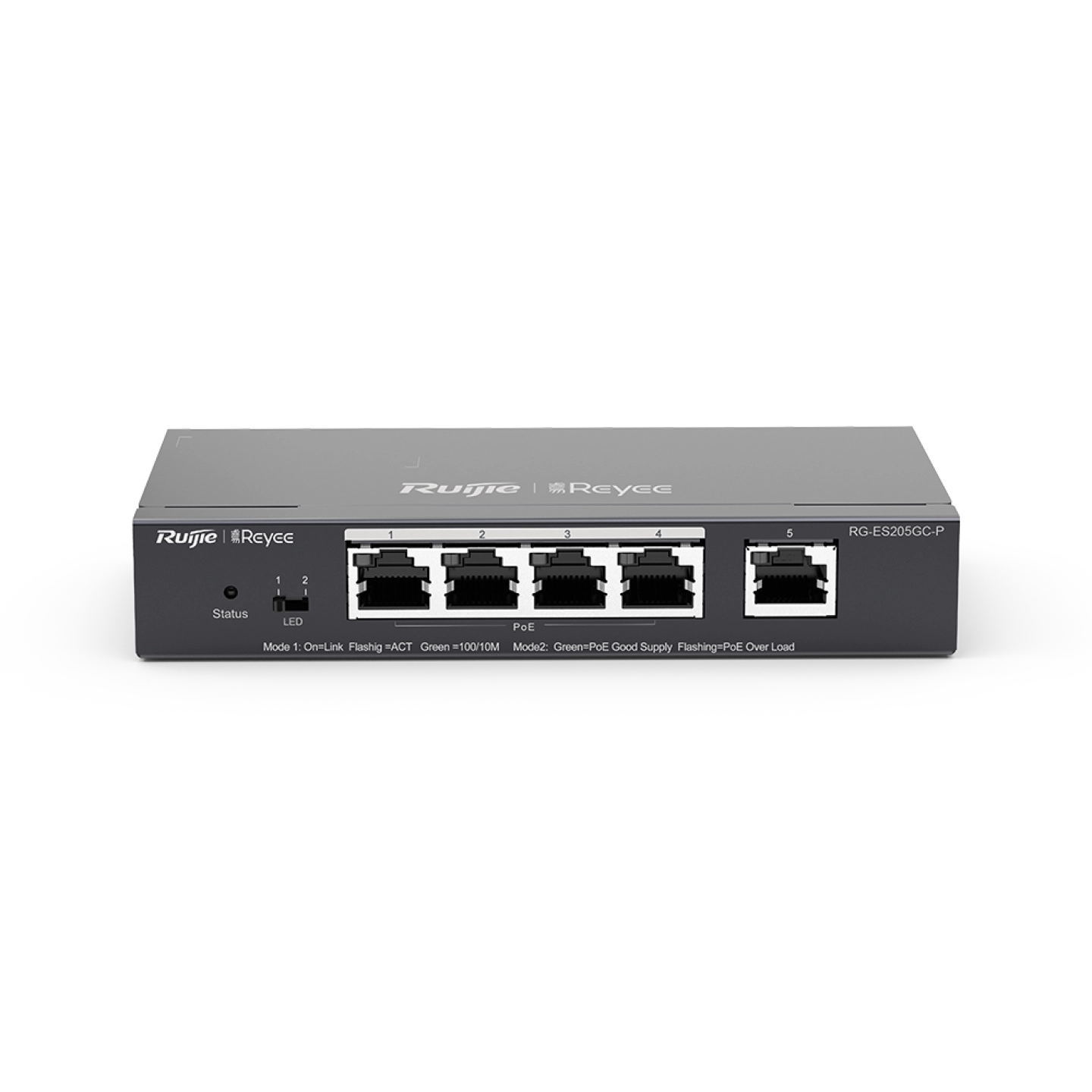 Ruijie-Reyee RG-ES205GC-P 5-Port Gigabit Smart POE Switch Ruijie-Reyee RG-ES205GC-P 5-Port Gigabit Smart POE Switch