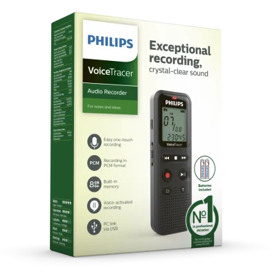 Philips DVT1160 VoiceTracer Audio Recorder