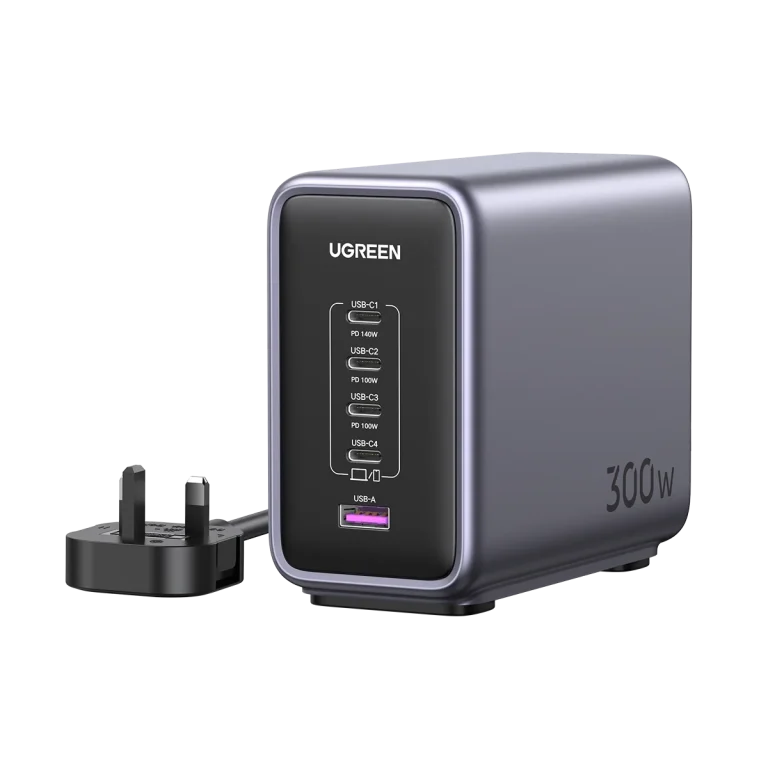 UGREEN CD333 Nexode 300W USB-C GaN Charger-5 Ports Desktop Charger