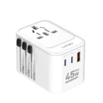 Ldnio Z8 45w Universal Gan Wall Plug Travel Adapter