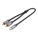 Vention Type-C to 2RCA Male Audio Cable 1.5M