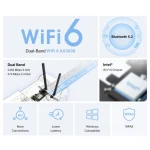 Mercusys MA80XE WiFi 6 PCIE Wireless Adapter