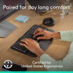 Logitech Wave Keys and Lift Wireless and Bluetooth Keyboard and Mouse Combo