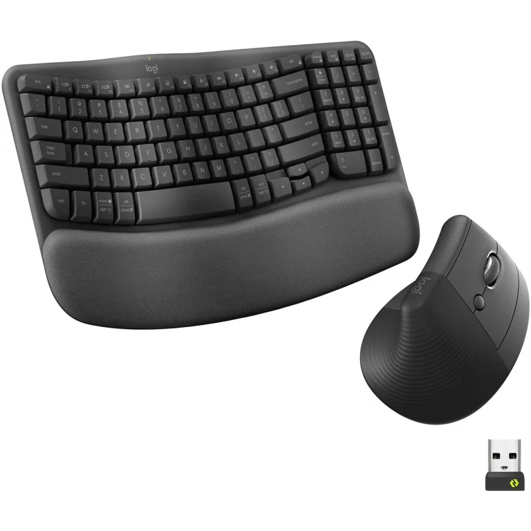 Logitech Wave Keys and Lift Wireless and Bluetooth Keyboard and Mouse Combo