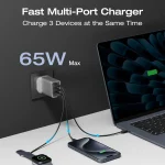 EcoFlow RAPID 65W GaN Charger with 100W Cable