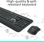 Logitech MK540 Advanced Wireless Keyboard & Mouse Combo